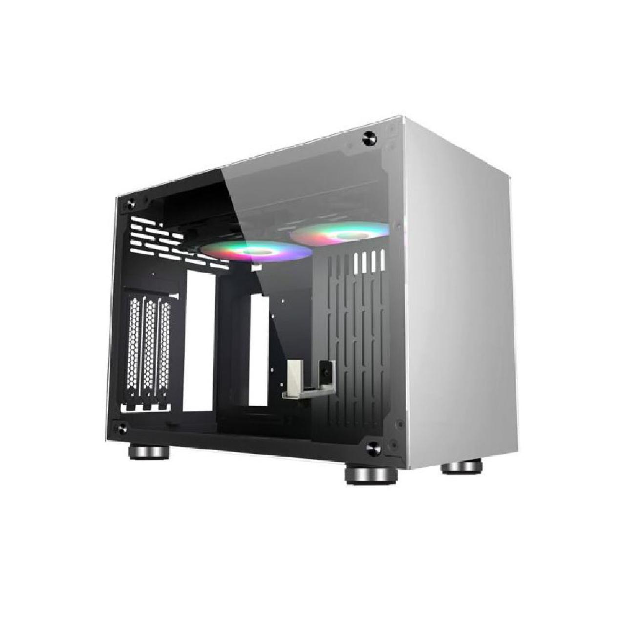 Case Mini-ITX Noua Parvus Q2 Metallo 4*USB3.0/2.0 Dual Side Glass