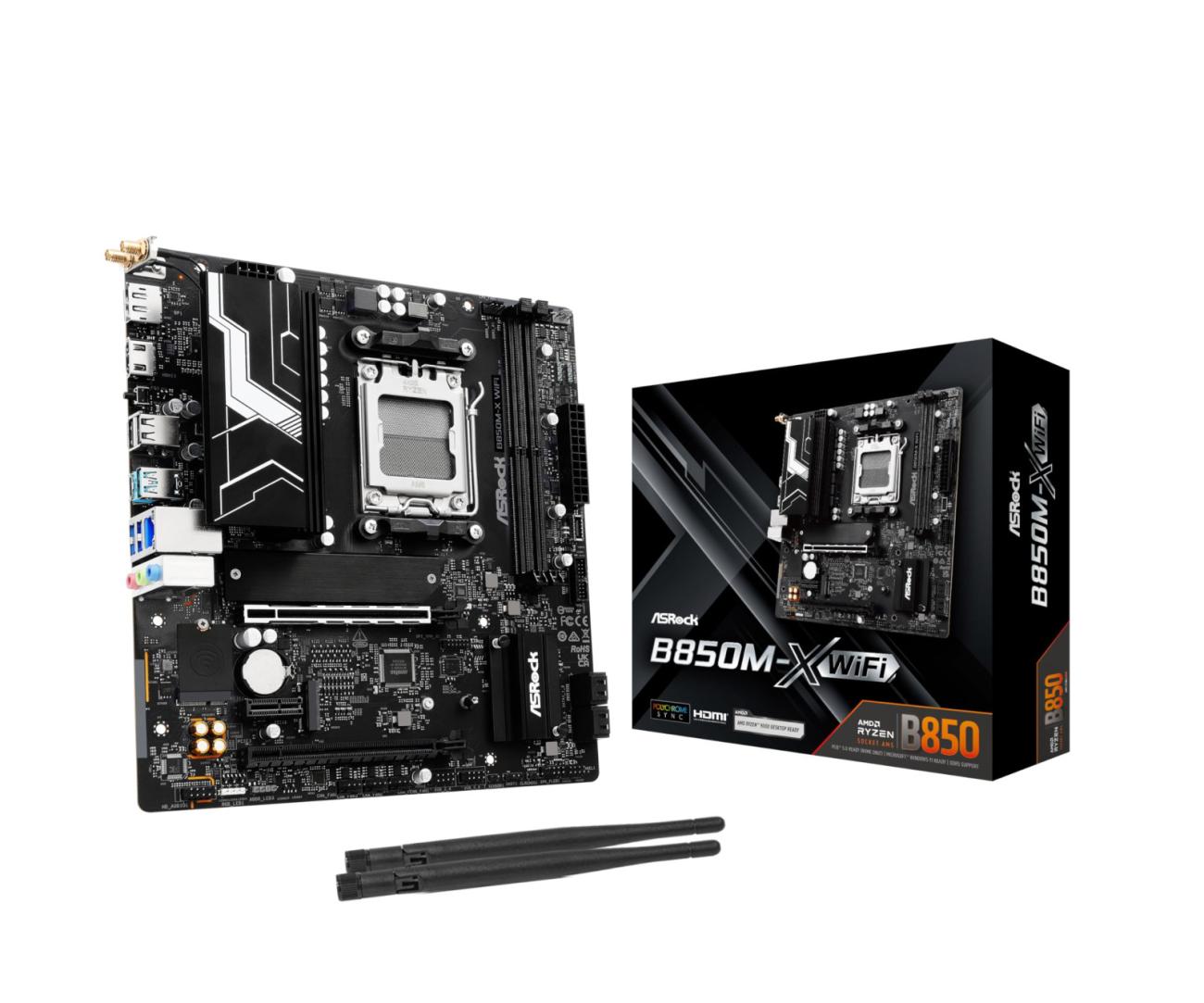 ASRock B860M-X Scheda Madre mATX DDR5 WiFi per PC - HDMI DP