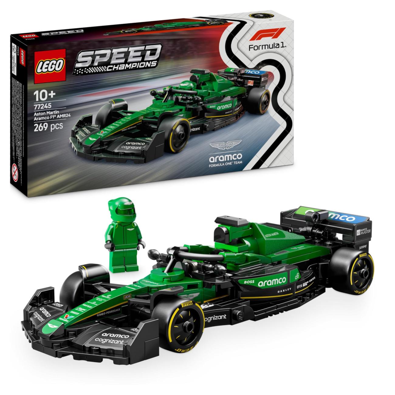 LEGO Auto da Corsa Aston Martin F1 AMR24 con Minifigure - Giocattolo 10+ Anni