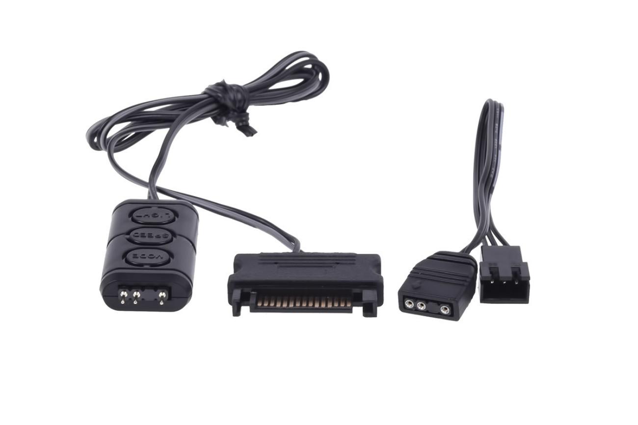 Alphacool Aurora Eiscontrol 15360 Controller RGB Nero 2x3Pin per Illuminazione PC