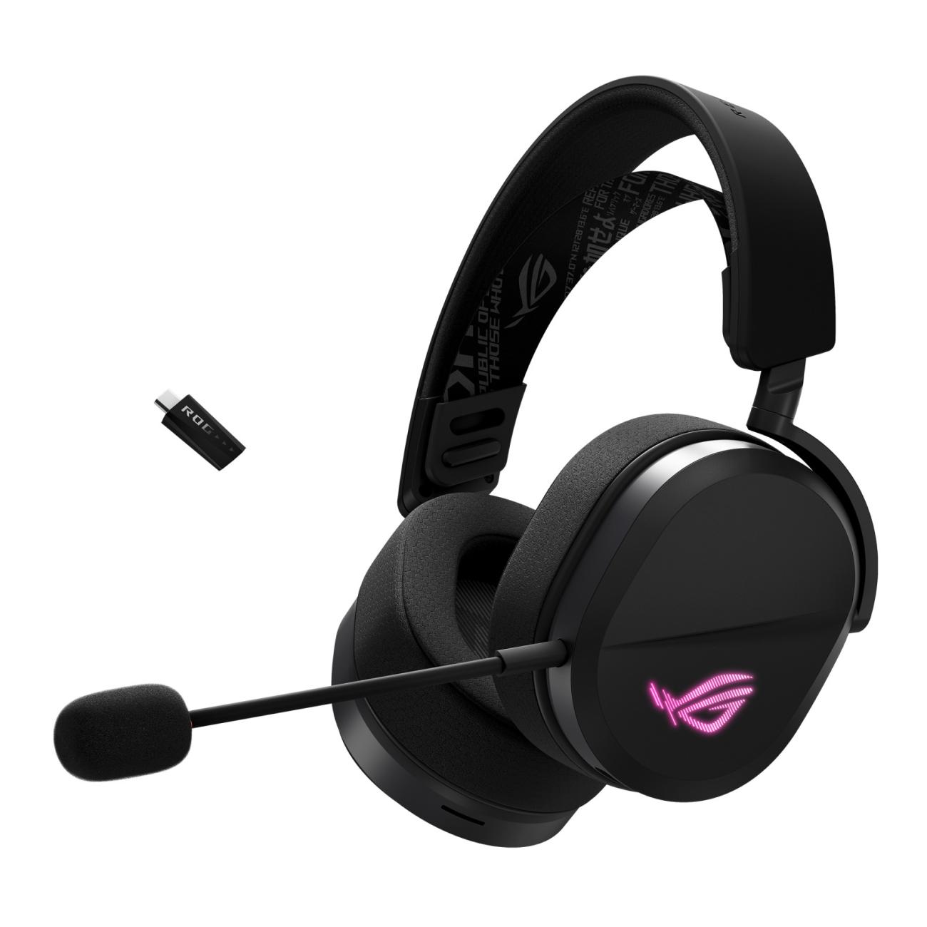ASUS ROG Pelta Cuffie Gaming Wireless/Cablate Bluetooth USB-C Multipiattaforma Nero