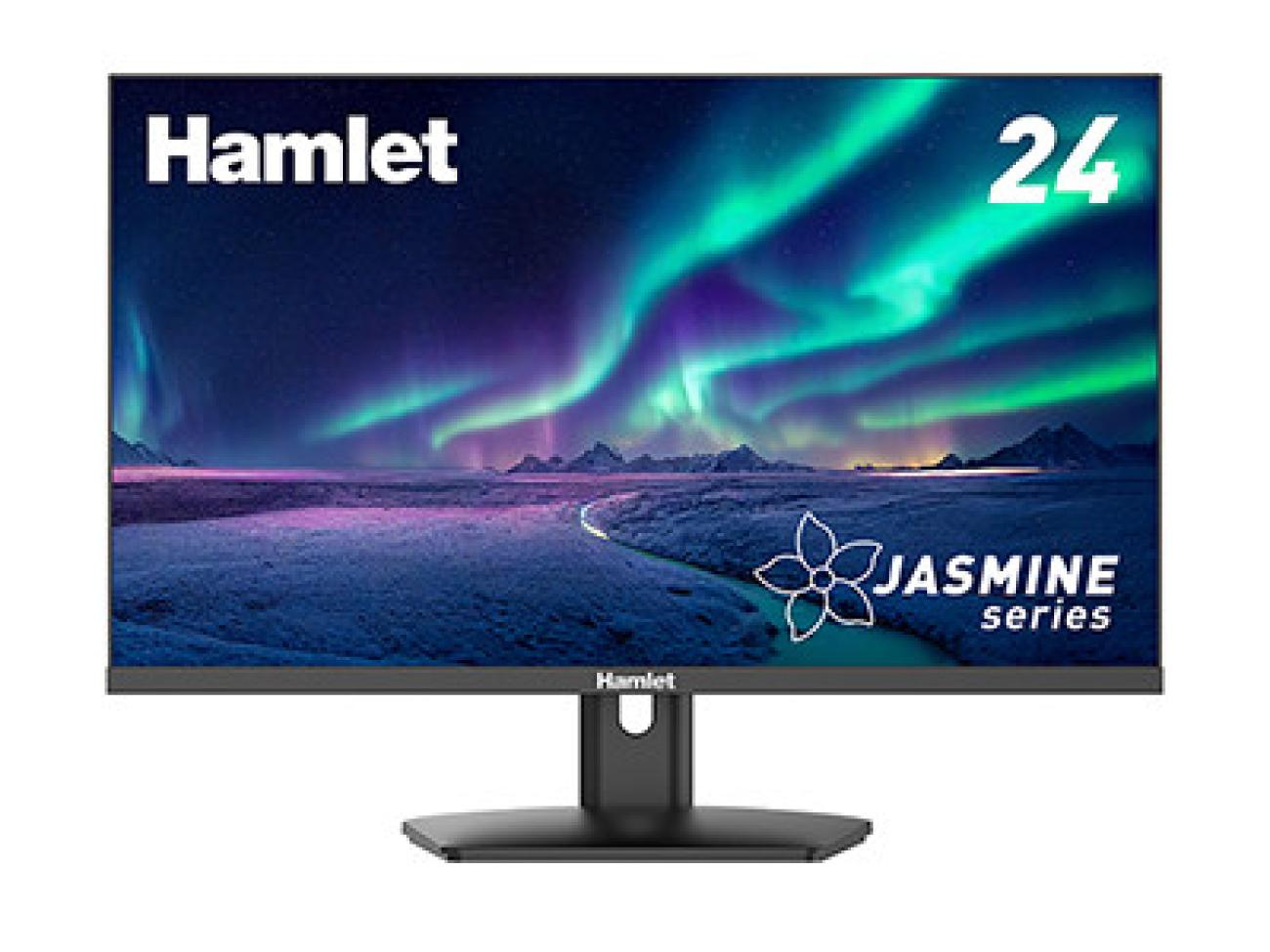 Monitor HAMLET HM24JF-V 23,8 pollici FHD IPS 100Hz HDMI VGA Nero