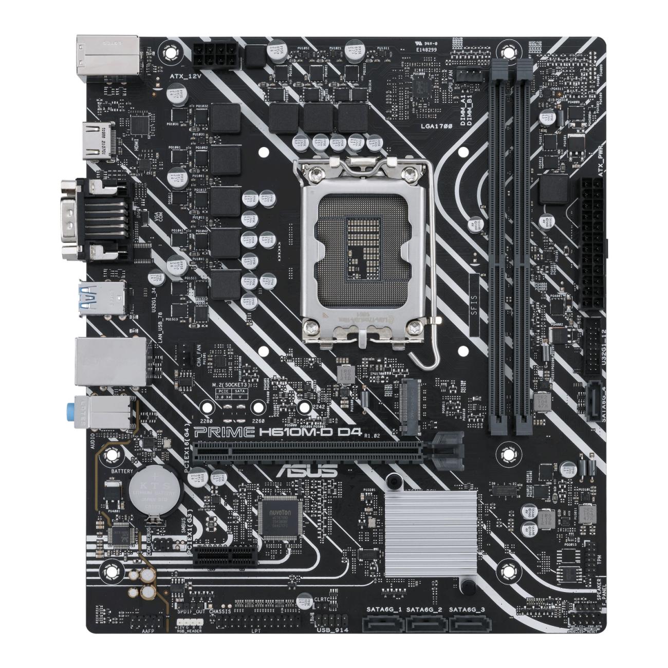 ASUS PRIME H610M-D D4 Scheda Madre Intel H610 LGA 1700 micro ATX DDR4