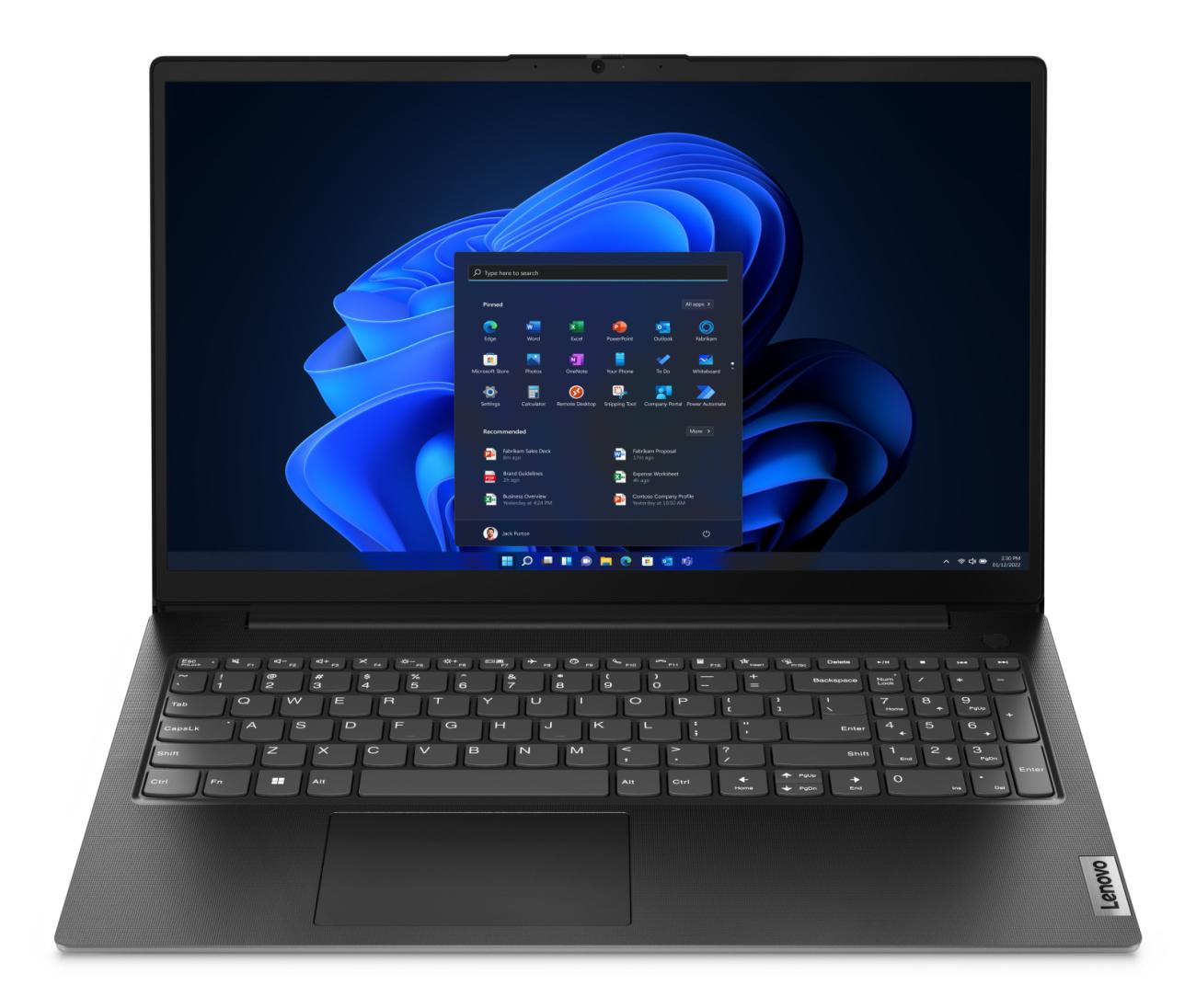 Lenovo V15 Laptop 15.6" FullHD i3-1315U 8GB RAM 512GB SSD Windows 11 Pro Nero