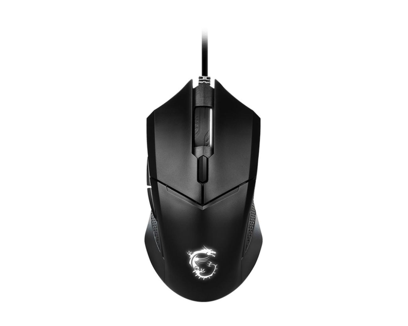 MSI CLUTCH DM07 Mouse Gaming Ambidestro Ottico 4200 DPI USB Nero 6 Tasti