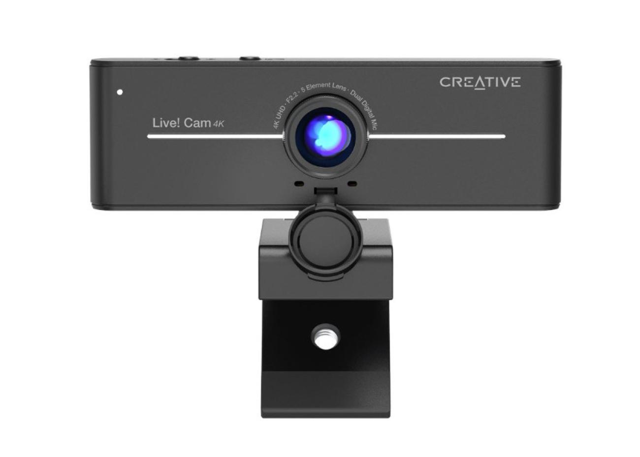 Creative Labs Sync Webcam 4K Full HD 8MP USB 2.0 Nero per Videoconferenze