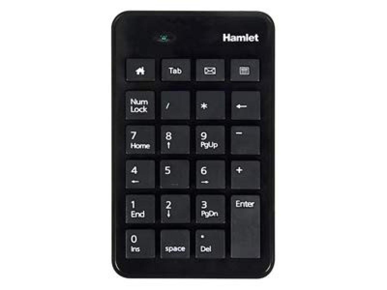 Hamlet Tastierino Numerico USB XKPADUBK Nero Compatibile Windows Mac Linux