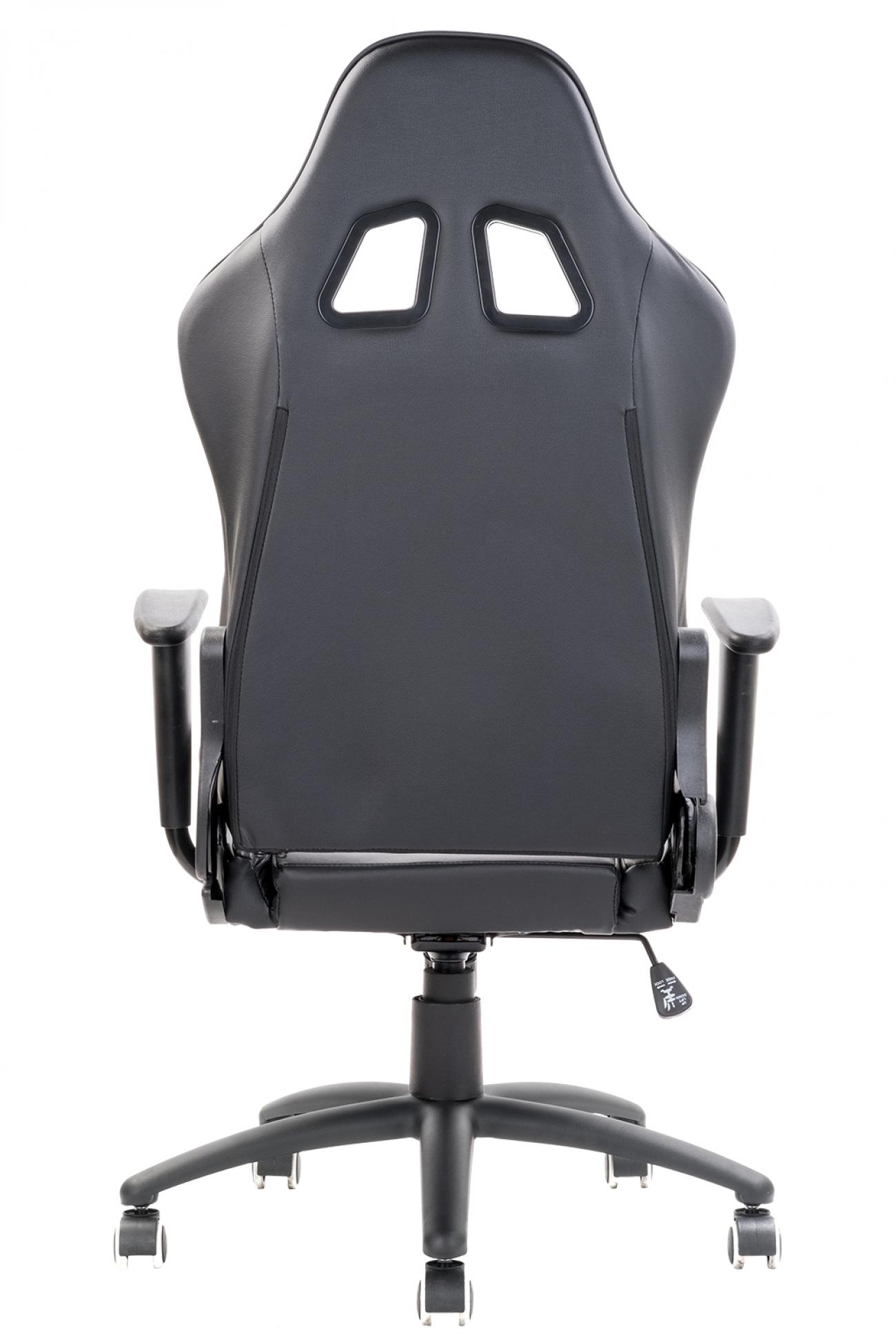 itek Gaming Chair PLAYCOM PM20 - PVC, Doppio Cuscino, Schienale Reclinabile, Nero Nero