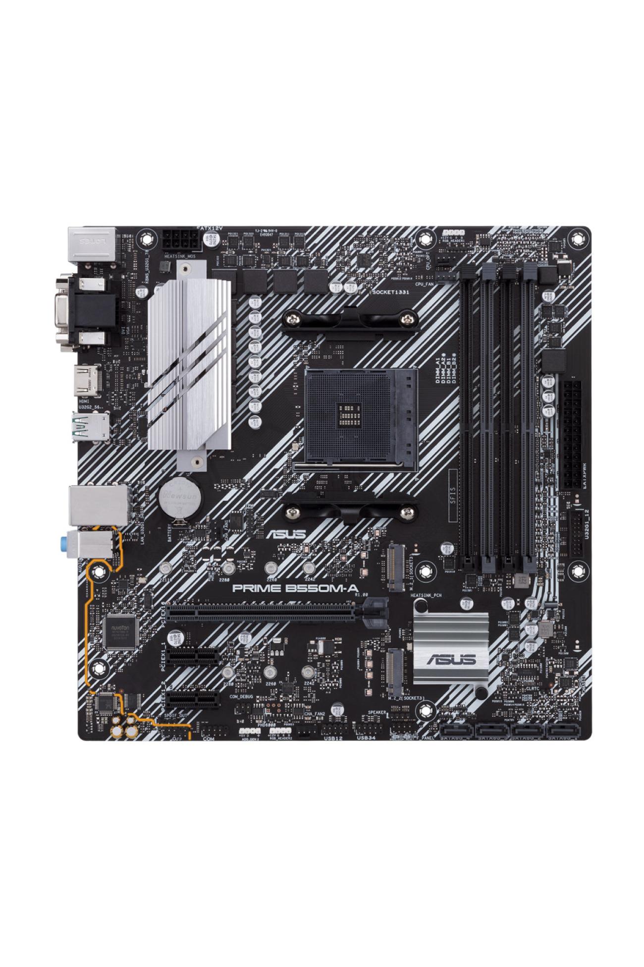 ASUS PRIME B550M-A Scheda Madre Socket AM4 micro ATX per AMD Ryzen 3000