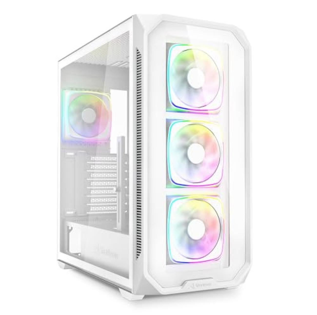 Sharkoon AK5G RGB Case ATX Bianco con Vetro Temperato per PC Gaming