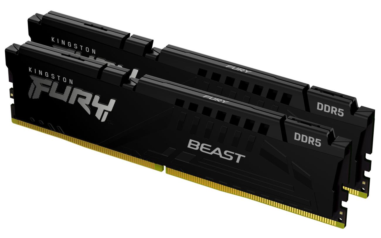 Kingston FURY Beast RAM 16GB (2x8GB) DDR5 6000MT/s CL30 DIMM XMP 3.0 Nero
