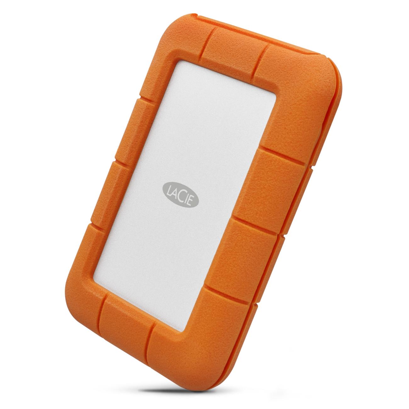 LaCie Rugged disco rigido esterno 5TB USB-C resistente urti e acqua grigio giallo