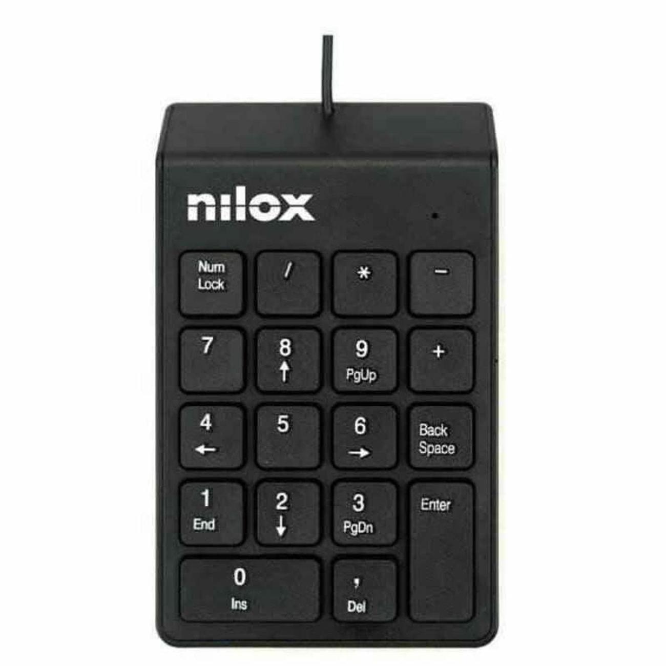 Nilox Tastierino Numerico USB Layout Italiano Nero per Windows XP e Successivi