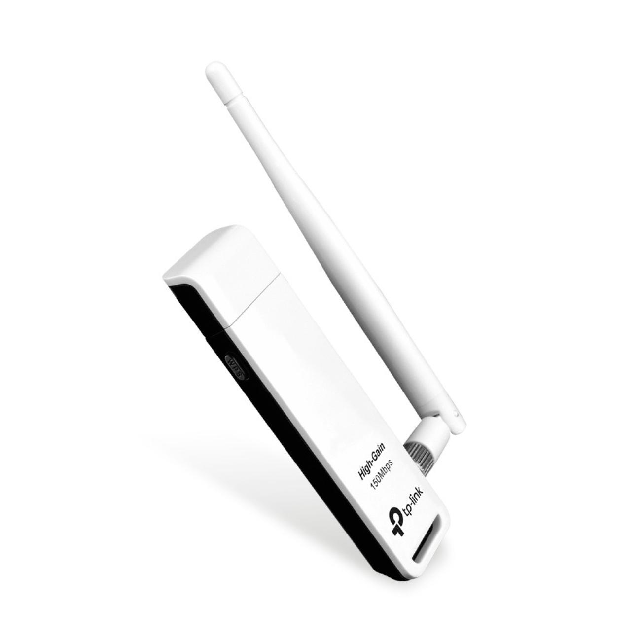 TP-Link TL-WN722N Adattatore USB Wi-Fi N150 2.4GHz Antenna Esterna 4dBi Nero