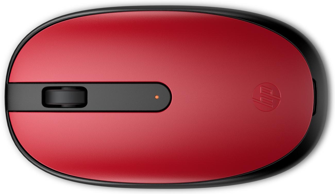 Mouse HP 240 Bluetooth Ottico Ambidestro Rosso 1600 DPI per Ufficio Windows Mac ChromeOS