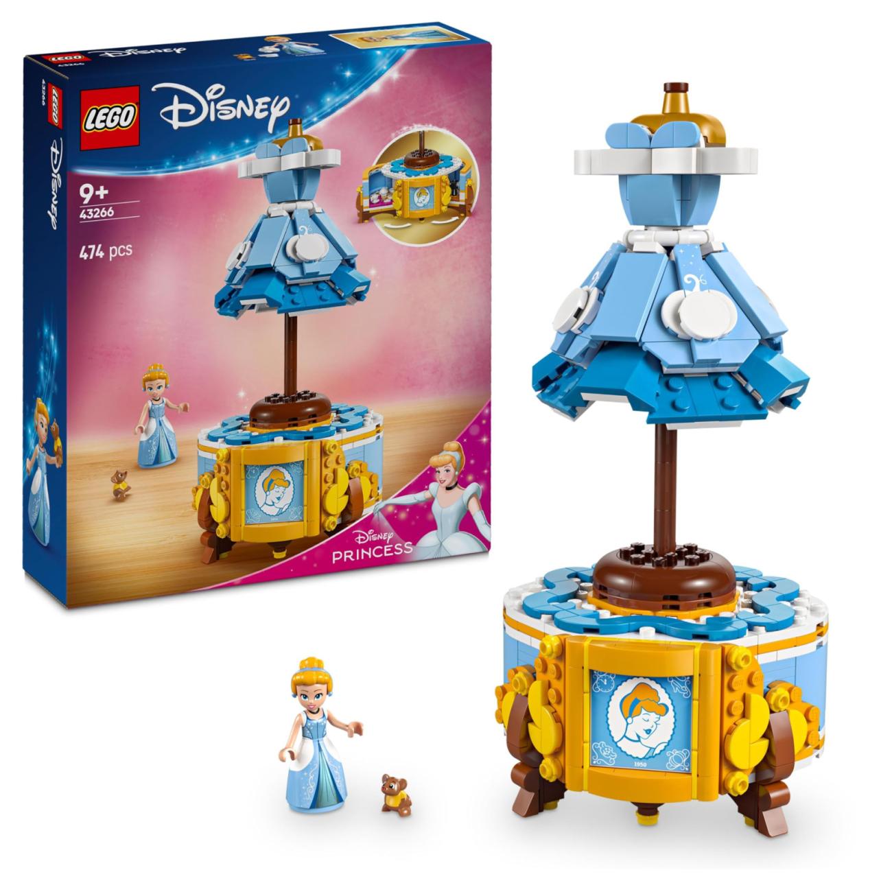LEGO Disney Princess 43266 Set Costruzione Cenerentola con Espositore 9+ Anni