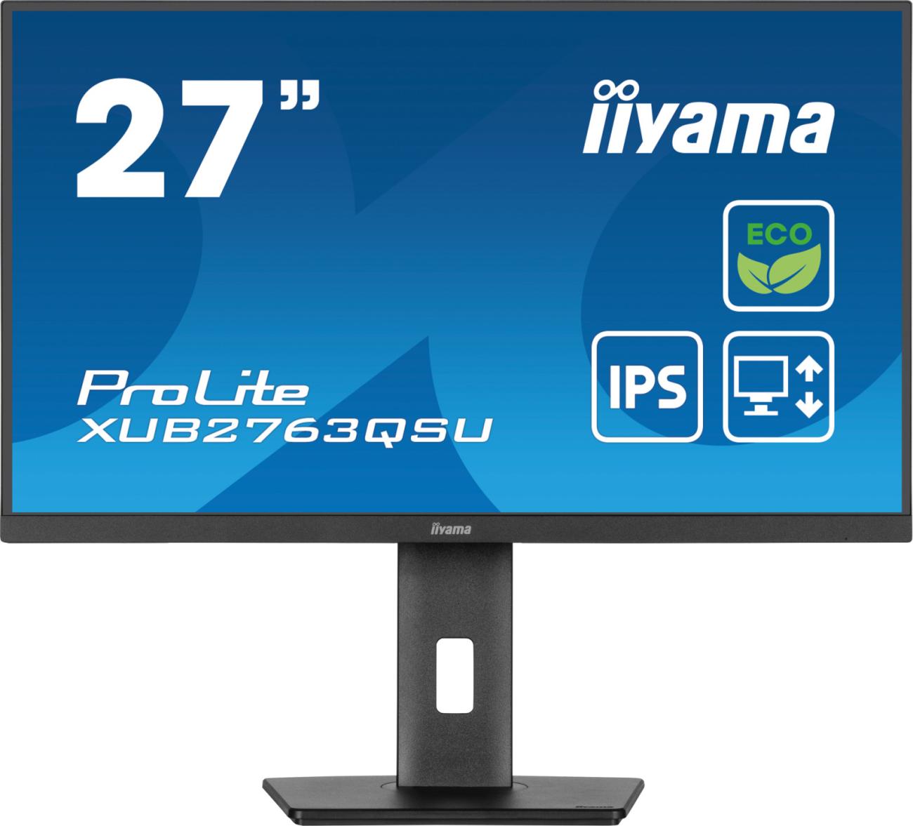 iiyama ProLite XUB2763QSU-B1 Monitor 27" QHD IPS LED 100Hz FreeSync Nero