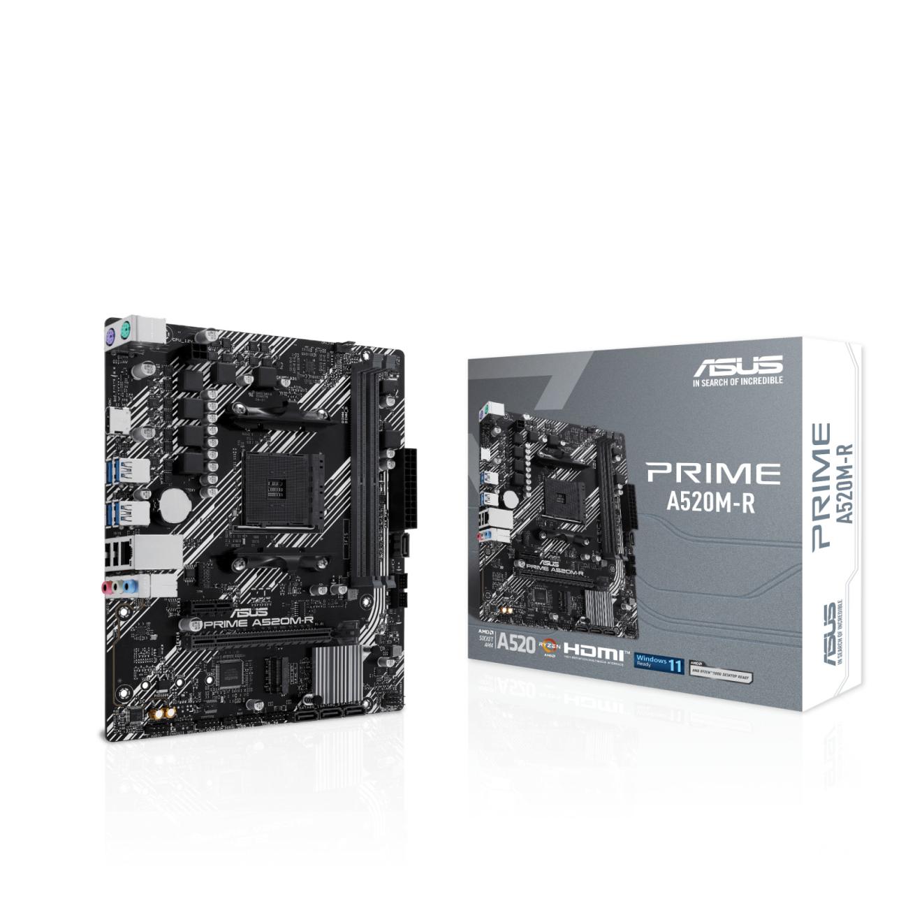 ASUS PRIME A520M-R Scheda Madre micro ATX Socket AM4 Chipset AMD A520 DDR5