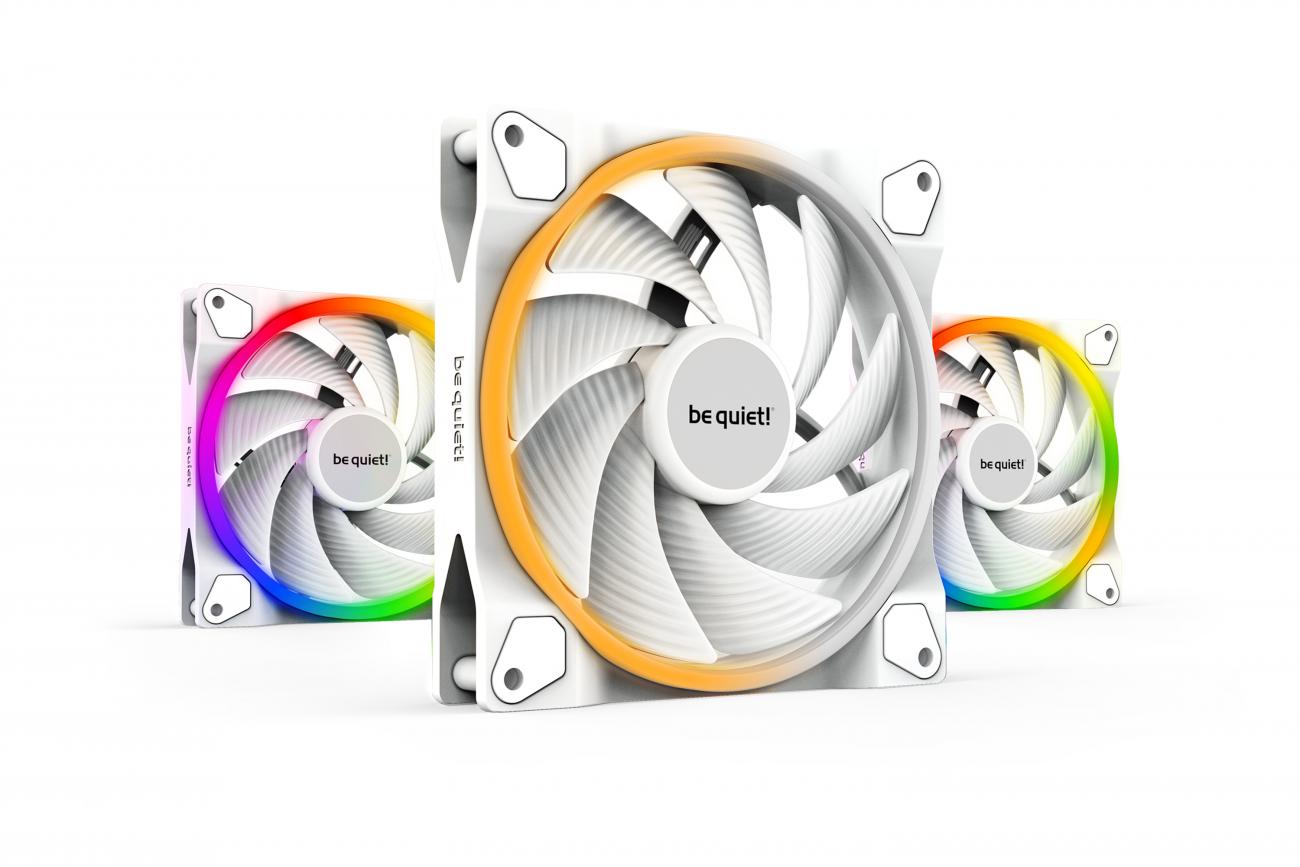 be quiet! Light Wings White | 140mm PWM high-speed Triple-Pack Case per computer Ventilatore 14...