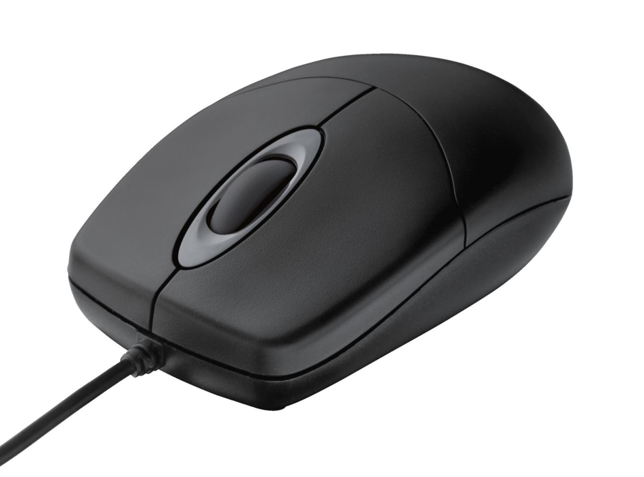 Trust TM-100 Mouse Ottico Ambidestro USB 1000 DPI Nero per Ufficio e Casa