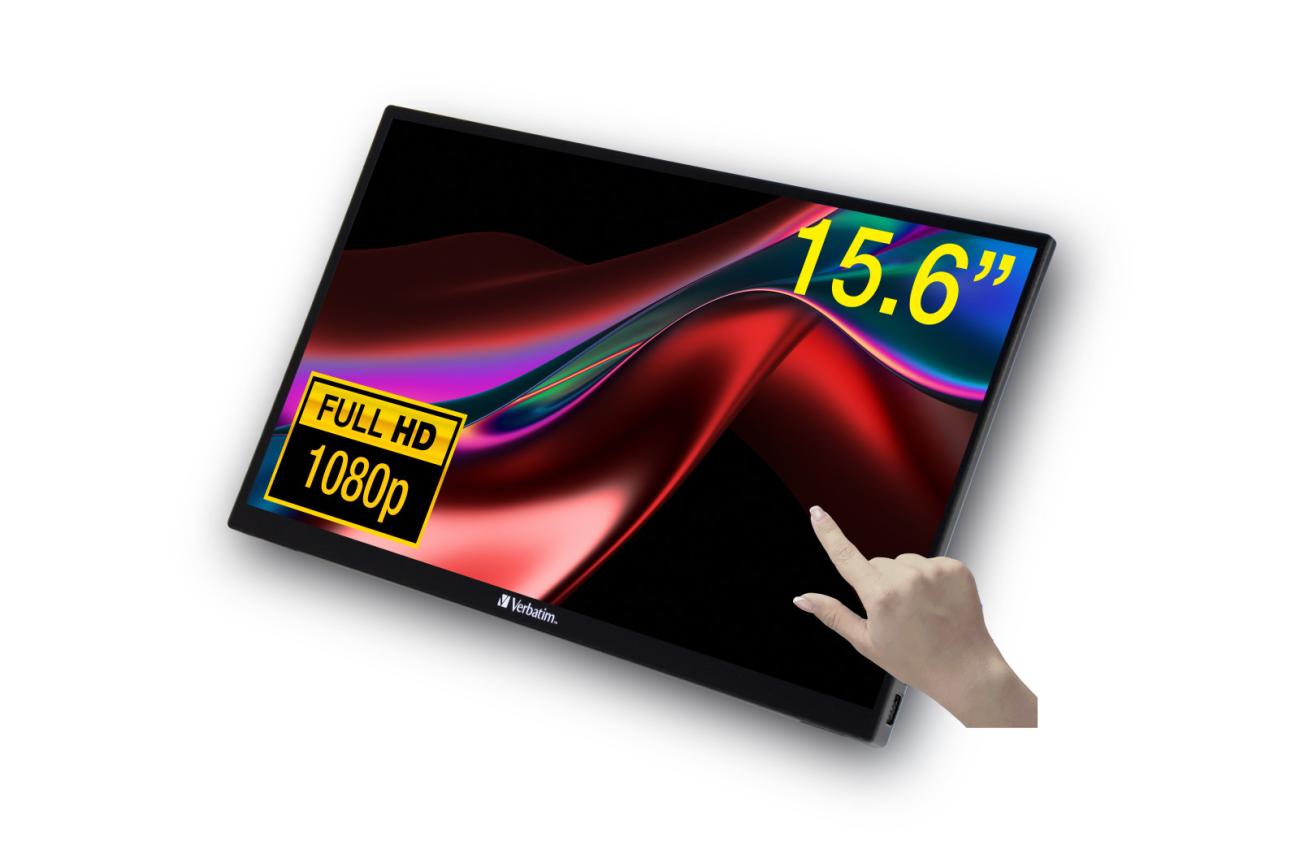 Verbatim Monitor Touchscreen 15.6" Full HD LCD IPS Nero 49592