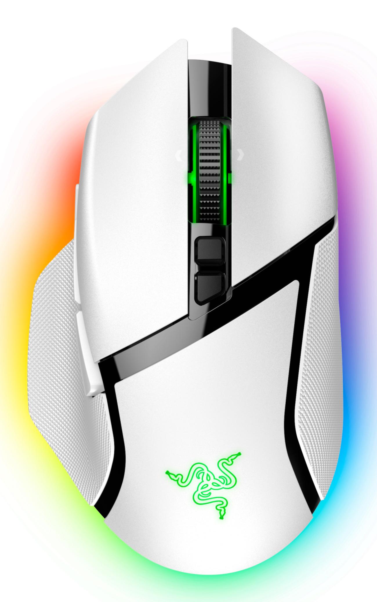 Razer Basilisk V3 Pro Mouse Gaming Wireless Bianco 30000 DPI per Mano Destra