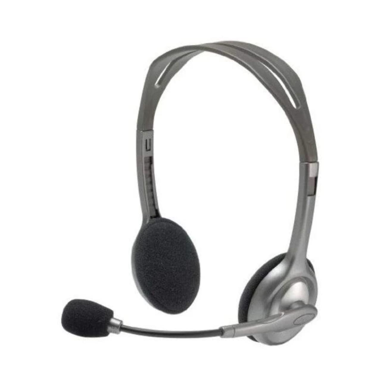 Logitech H110 Cuffie Stereo Cablate con Microfono Cancellazione Rumore per PC/Mac
