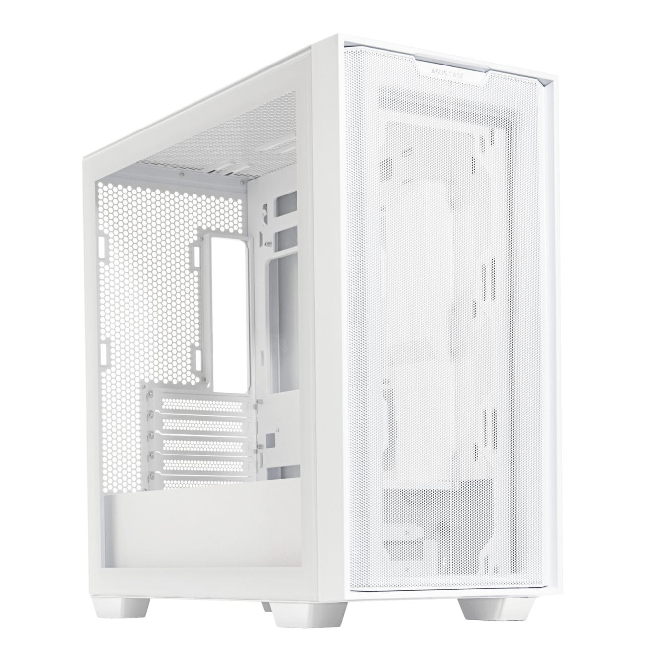 ASUS A21 Case PC Gaming Bianco MicroATX Mini-ITX con Finestra Laterale