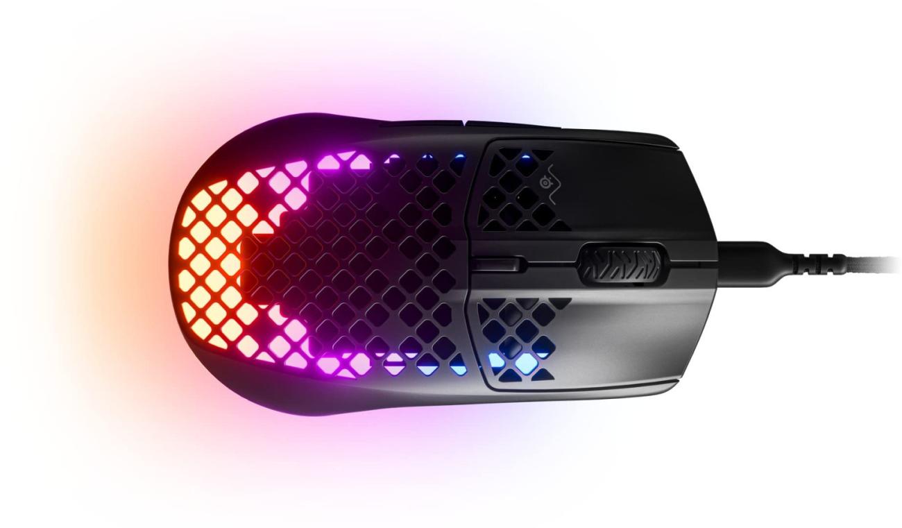 SteelSeries Aerox 3 Mouse da Gaming Ottico 8500 DPI 6 Pulsanti USB-C Nero