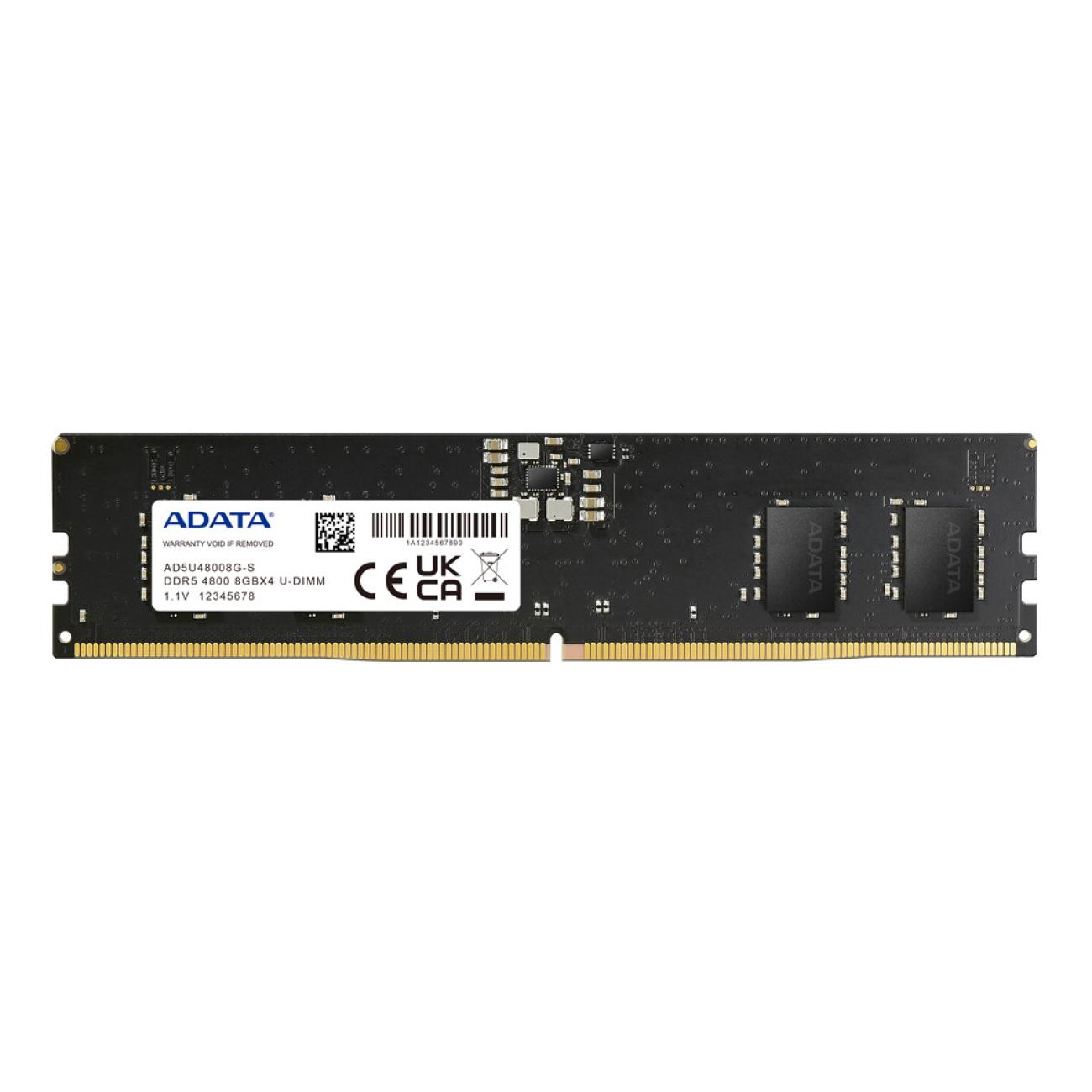 ADATA Memoria RAM 8 GB DDR5 4800 MHz ECC 288-pin DIMM per PC e Server