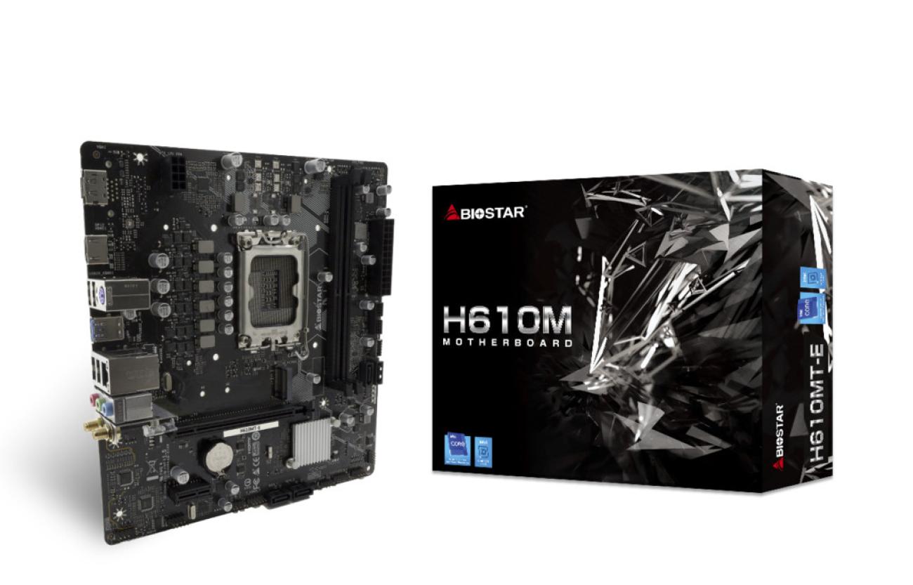 Biostar H610MT-E Scheda Madre micro ATX, Socket LGA 1700, Chipset Intel H610
