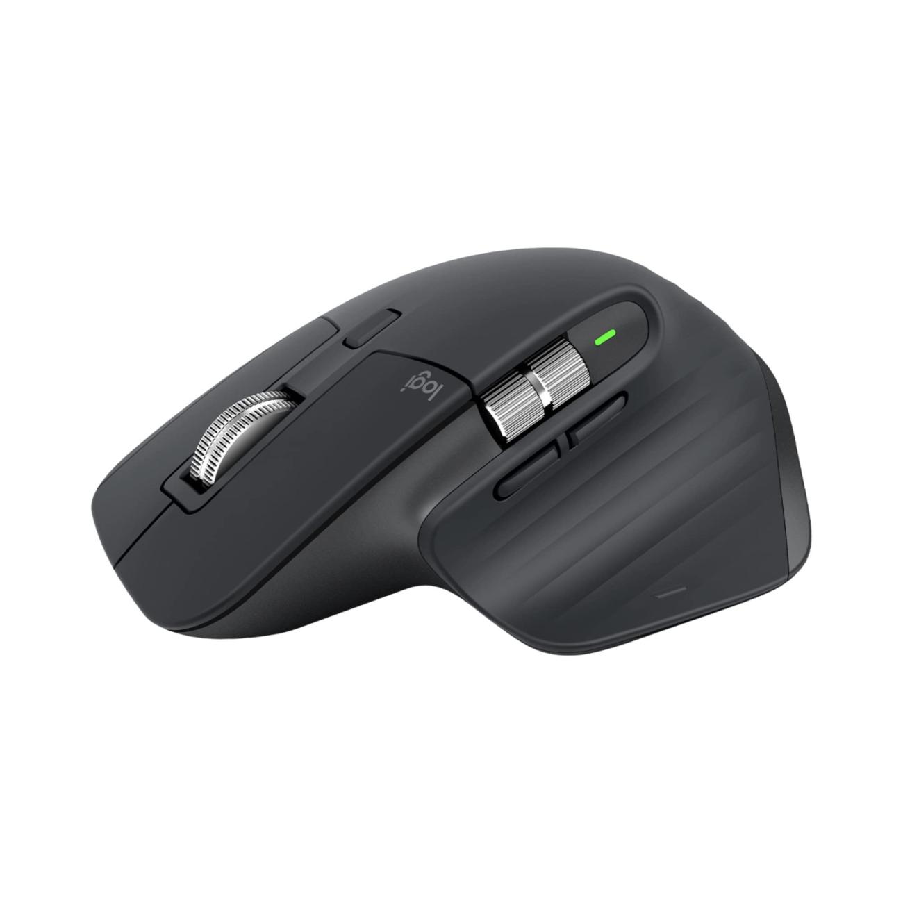 Logitech MX Master 3S Mouse Wireless Ergonomico 8000 DPI Grafite Bluetooth