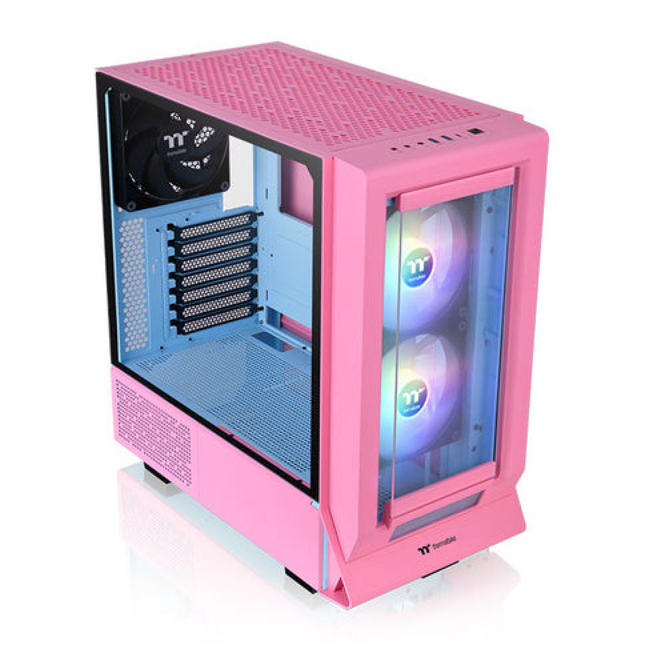 Thermaltake Ceres 350 MX Case PC Midi Tower Rosa con Vetro Temperato