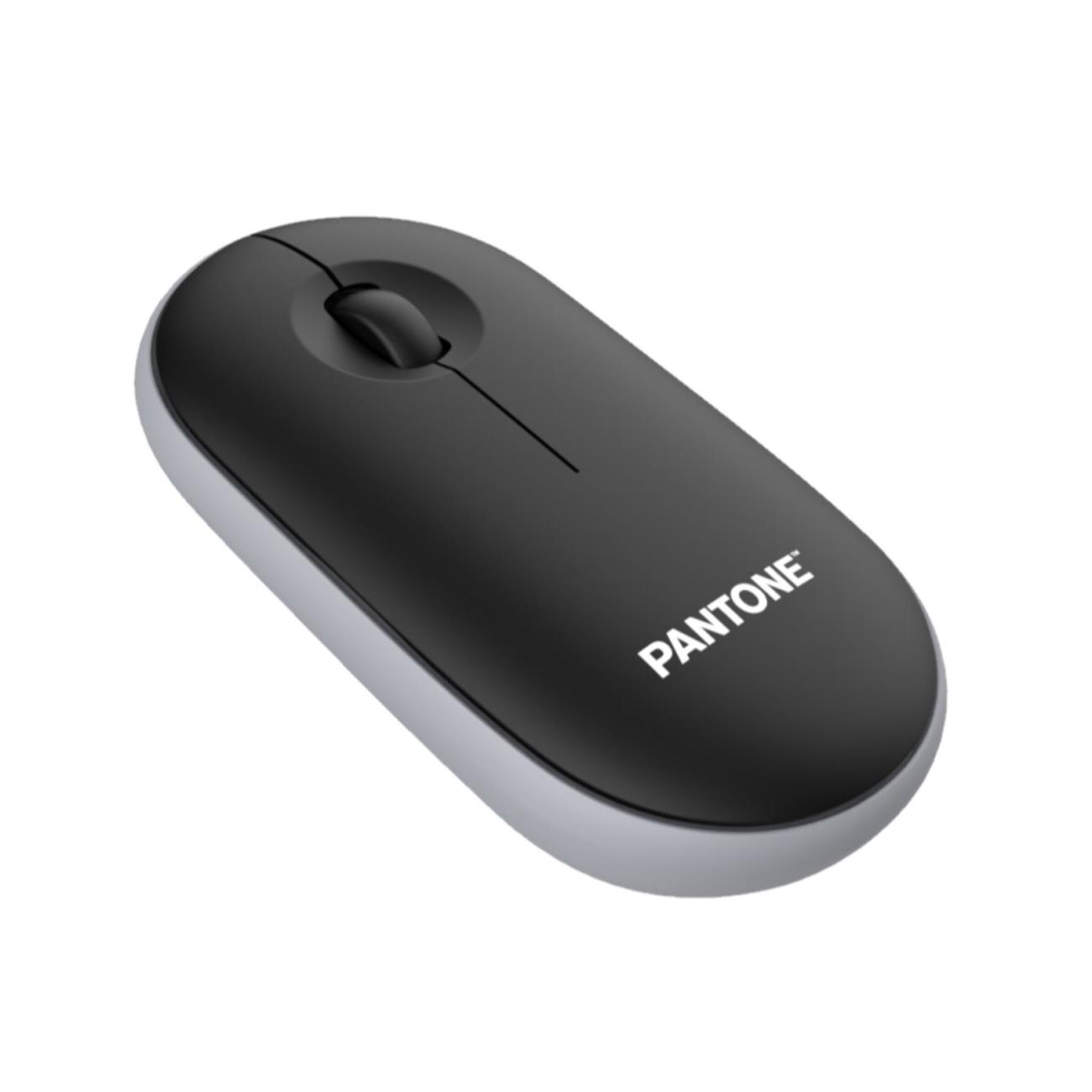 Pantone PT-MS001BK Mouse Ufficio Wireless Ricaricabile 1200 DPI Mano Destra Nero