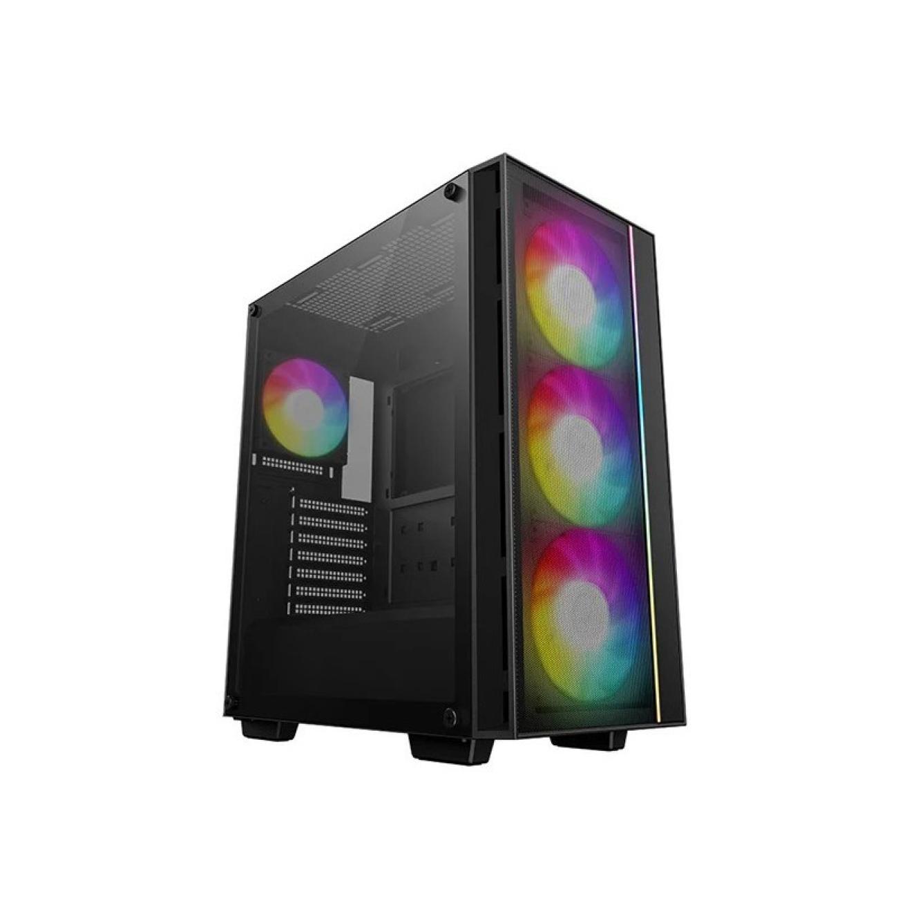 DeepCool MATREXX 55 MESH V4 C Case PC ATX Nero con Vetro Temperato e Ventole ARGB