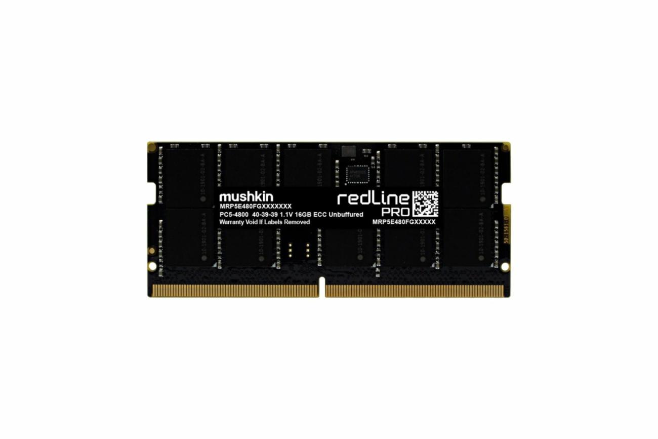 Mushkin Redline Pro MRP5T560LKKD16G18 Memoria RAM DDR5 16GB 5600MHz ECC SODIMM