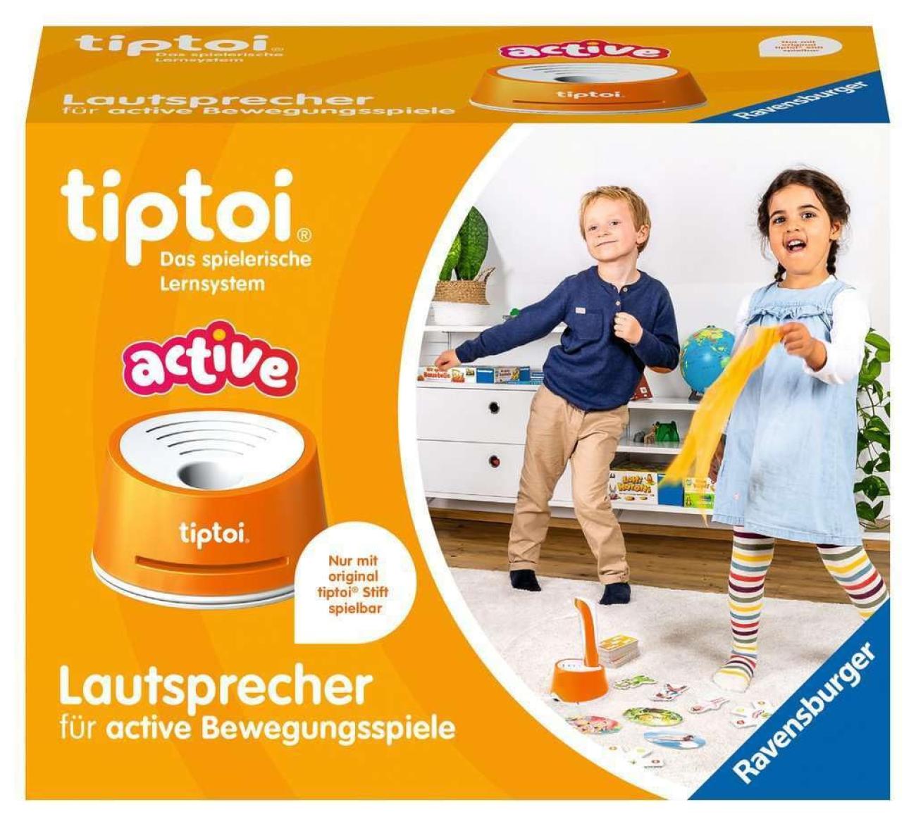 Ravensburger tiptoi ACTIVE Altoparlante 00093 Arancione e Bianco per Giochi di Movimento