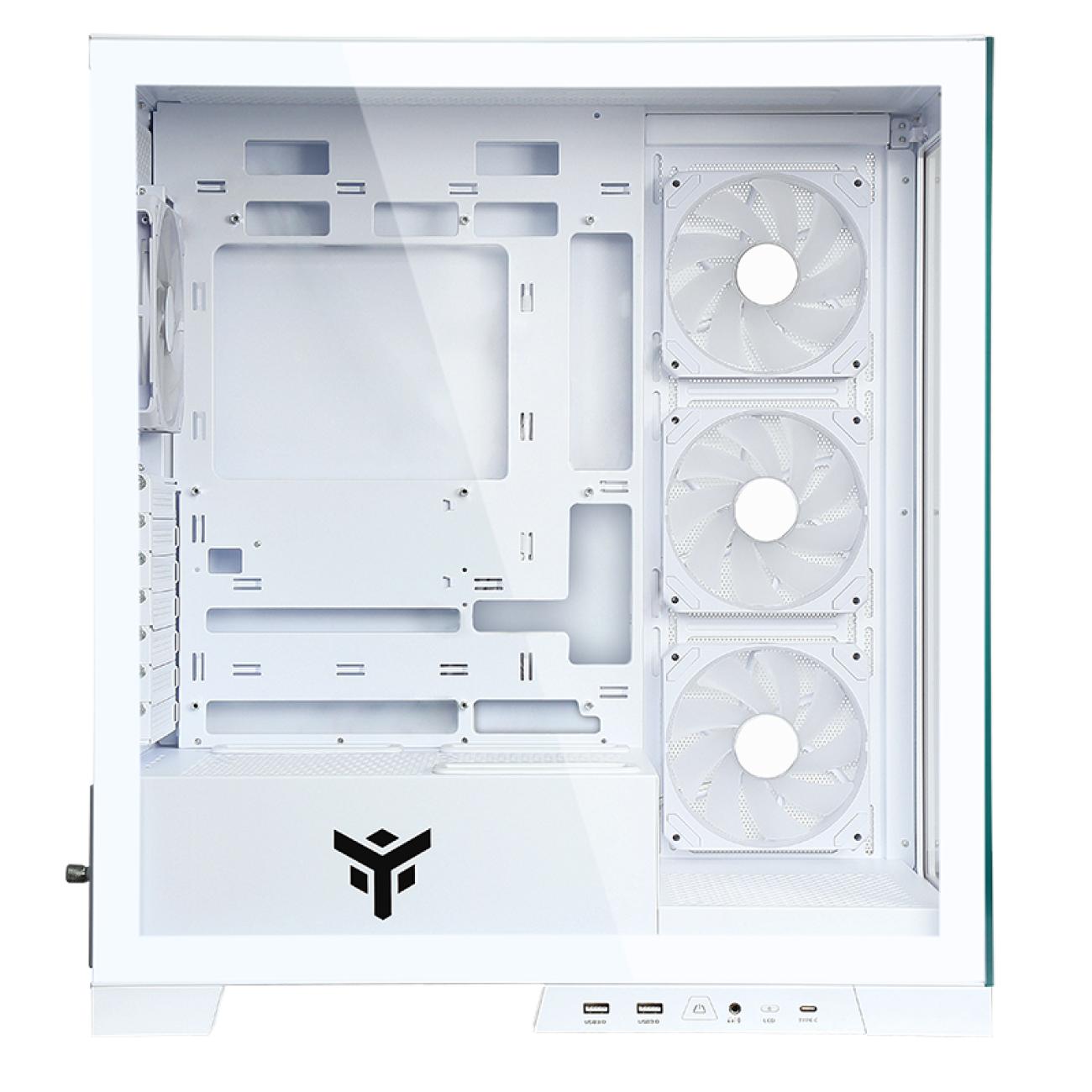 Case SHOWBUI 45W - Gaming Tower- ATX- 4x12cm ARGB fan- 2xUSB3- Type-C- Side & Front Panel...