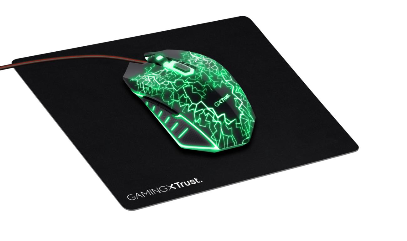 Trust GXT 783X Mouse Gaming Ambidestro 4000 DPI Nero con Illuminazione