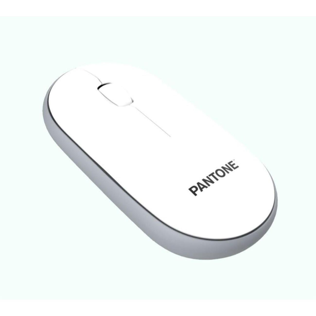 Mouse Wireless Ottico Pantone Celly PT-MS001WH Bianco Silent Click Dongle Integrato
