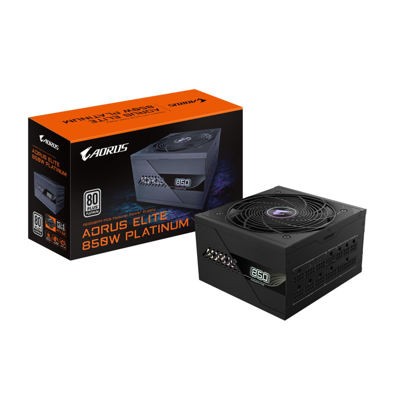 GIGABYTE AORUS ELITE P850W Alimentatore ATX 850W 80 PLUS Platinum PCIe 5.0 Modulare