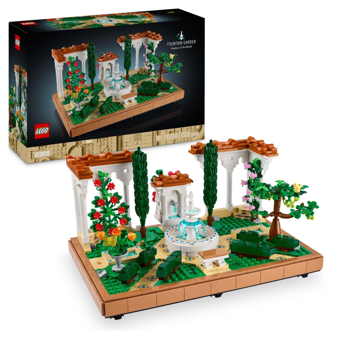 LEGO 10359 Il Giardino della Fontana - Kit Modellismo Adulti Decorazione Casa