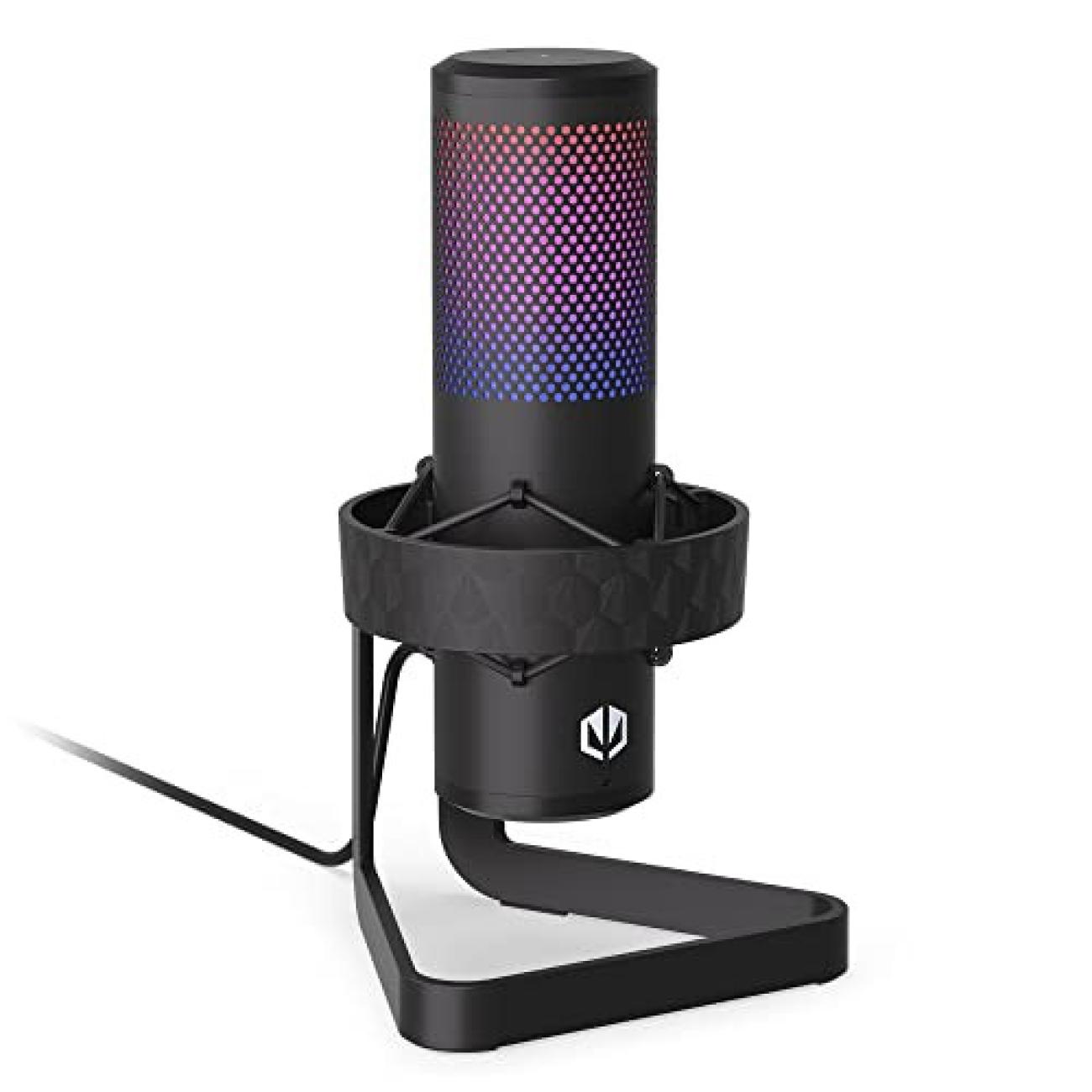 ENDORFY AXIS EY1B006 Microfono per Streaming USB RGB Regolabile Nero