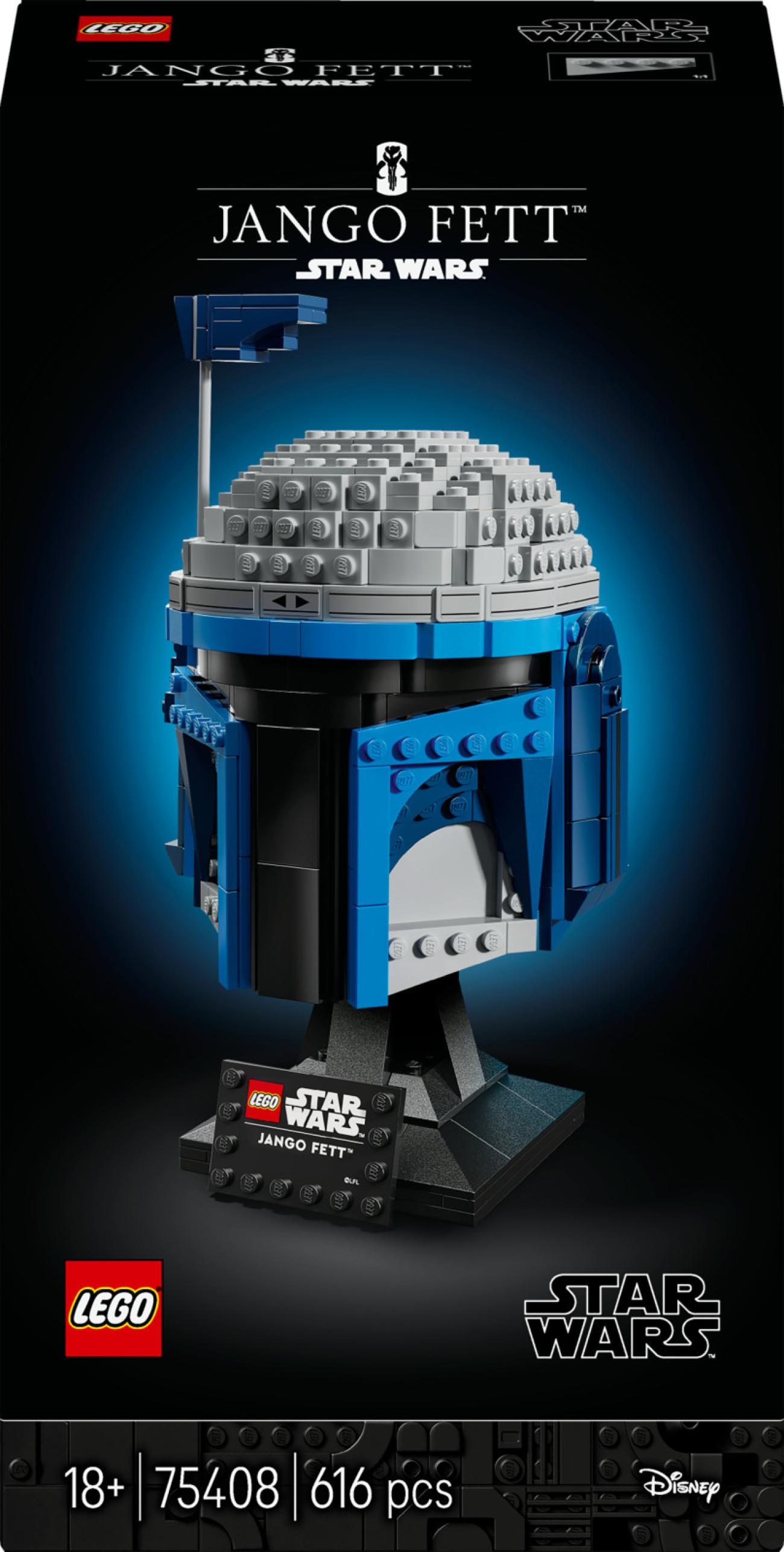 LEGO Star Wars 75408 Casco di Jango Fett Set da Costruzione per Adulti 616 Pezzi