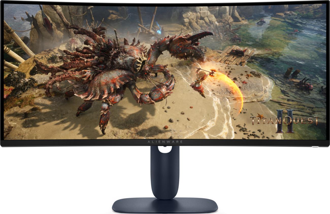 Alienware AW3425DWM Monitor Gaming 34" Curvo WQHD 180Hz HDR FreeSync Nero/Blu