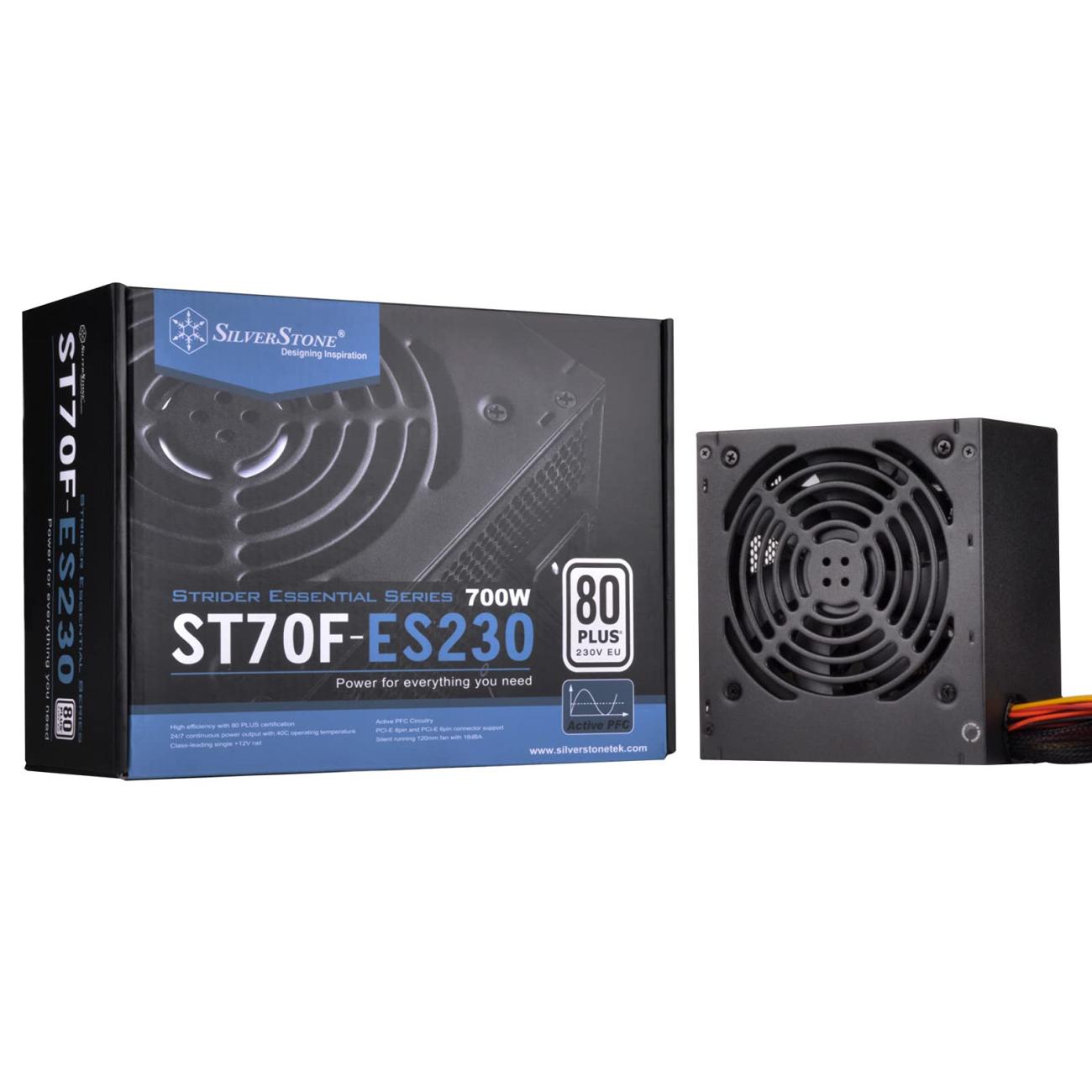 SilverStone Alimentatore 700W 80 Plus SST-ST70F-ES230 Ventola 120mm
