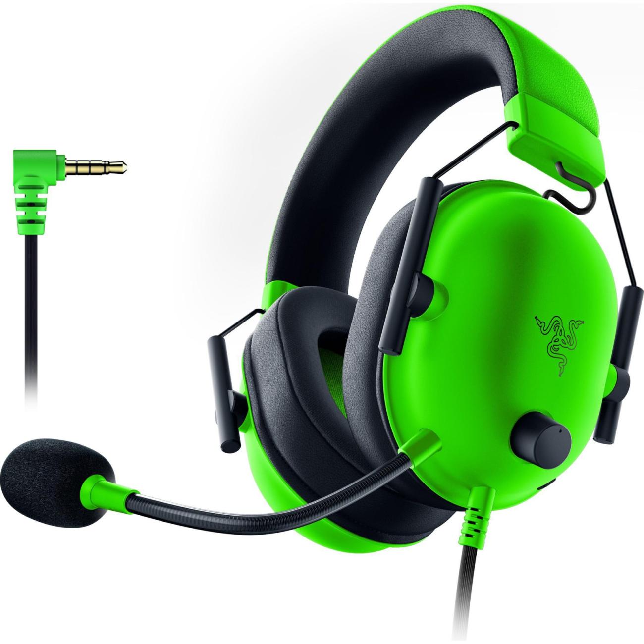 Razer BlackShark V2 X Cuffie Gaming Verde Driver 50mm Cancellazione Rumore Aviatore