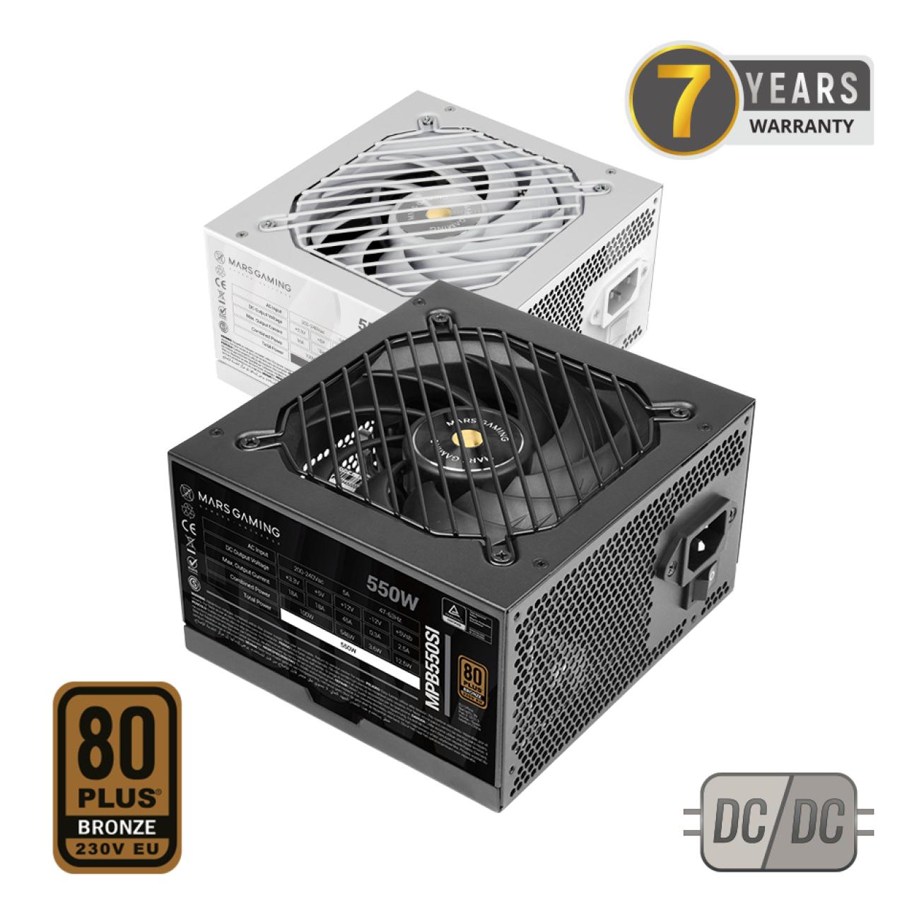 Mars Gaming MPB650SI alimentatore per computer 650 W 24-pin ATX ATX Nero