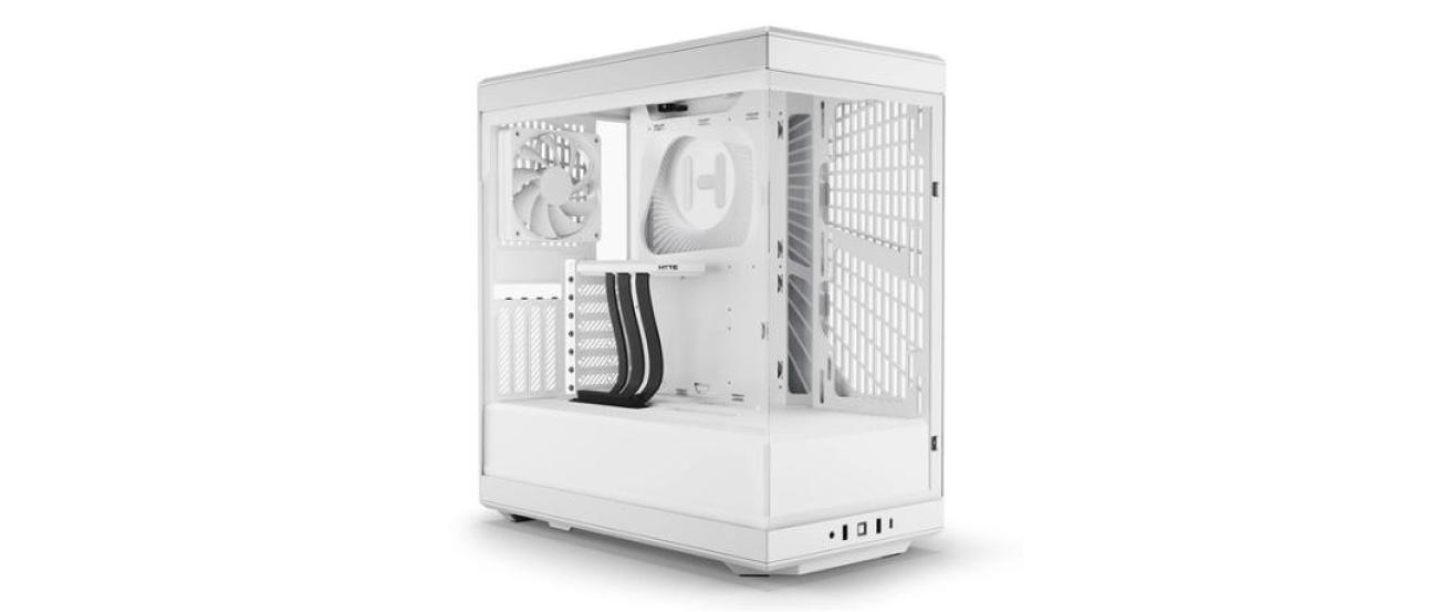 HYTE Y40 Case PC Midi Tower ATX Vetro Temperato Bianco per Componenti Computer